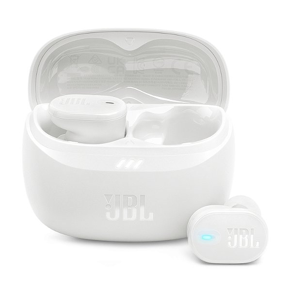 Fone de Ouvido JBL Tune Buds 2, Bluetooth, Cancelamento de ruído, Resistente á Água e Poeira, White