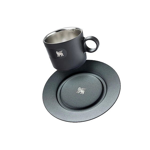 Caneca Stanley Daybreak Cappuccino com Pires 8143 Matte Black 192ML