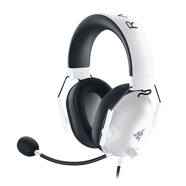 Headset Gamer Razer BlackShark V2 X P3, Drivers 50mm, Surround 7.1, 3.5 mm, Branco