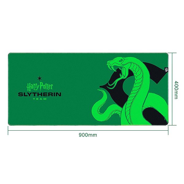 Mousepad Gamer Redragon X Harry Potter Slytherin, 900x400x4mm, Verde - HP-938