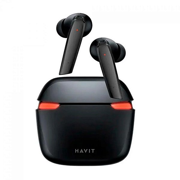 Fone de Ouvido Gamer Havit TW929 Pro TWS, Bluetooth, Preto