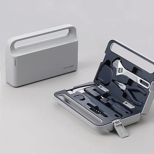 Kit de Ferramentas Manual HOTO para Uso Doméstico – Design Premium, Completo e Funcional