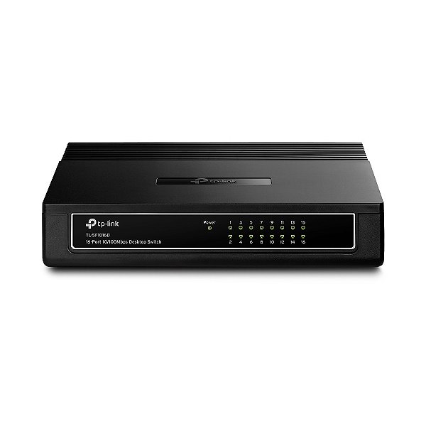 Switch de mesa TP-Link SF1016D de 16-Portas 10/100Mbps