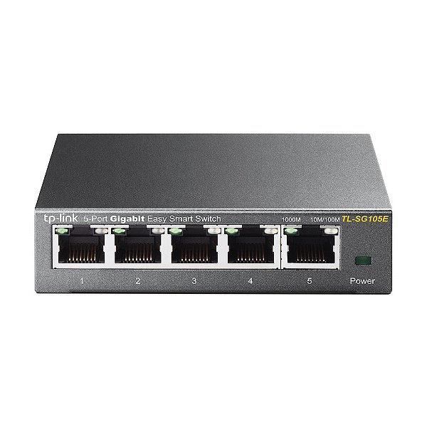 Switch TP-Link SG105E Gigabit Easy Smart de Mesa de 5 Portas