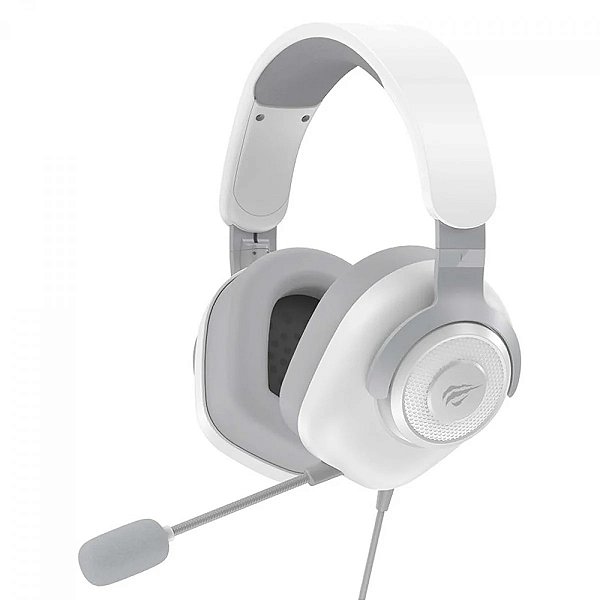 Headset Gamer Havit H2230D, P3, Drivers de 50mm, Microfone Destacável, Branco