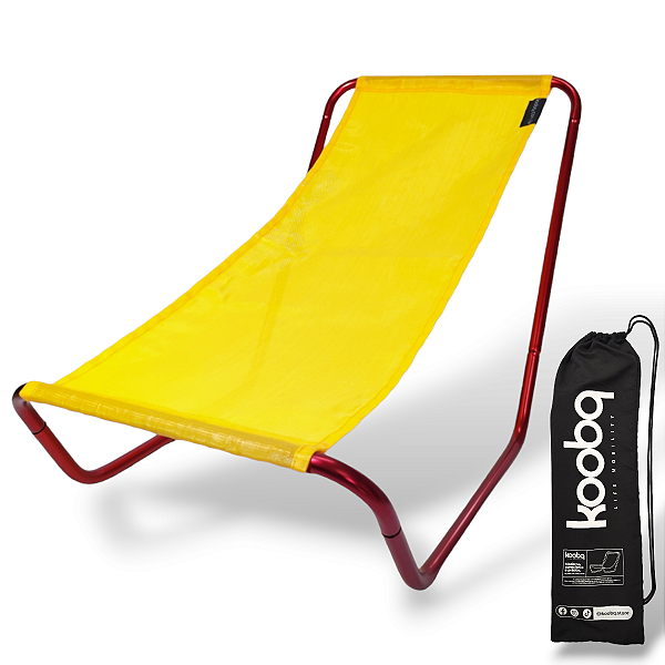 Cadeira de Alumínio Portátil Swiss Red Phuket - Koobq