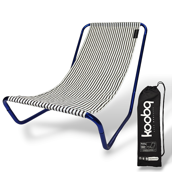 Cadeira de Alumínio Portátil Marocco Blue Ibiza - Koobq