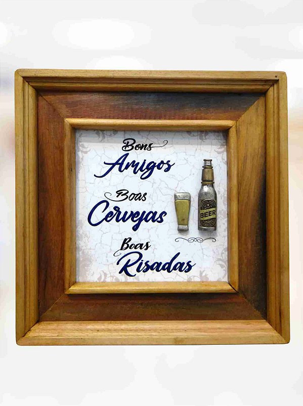 Quadro Bons Amigos / Azul