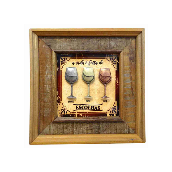 Quadro Taças de Vinhos