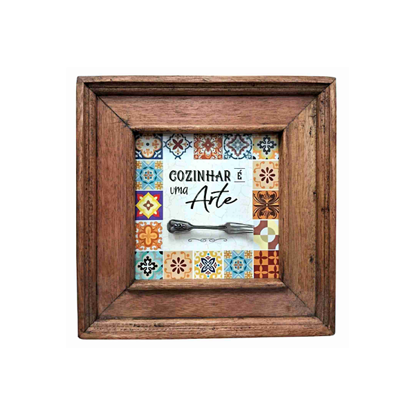 Quadro Cozinhar é uma Arte Colorida