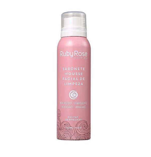 Sabonete Mousse Facial de Limpeza Ruby Rose