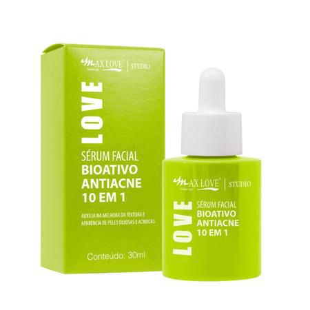 Sérum Facial Bioativo Antiacne 10 em 1 Max Love