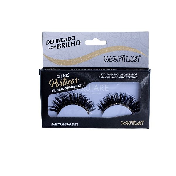 Cílios Postiços Delineado com Brilho Macrilan