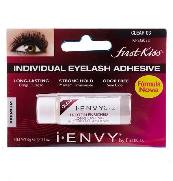 Cola de Cílios Postiços Individuais Incolor Kiss New York