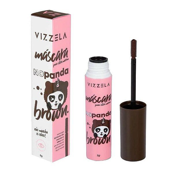 Máscara Para Cílios Marrom No Panda Brow Vizzela