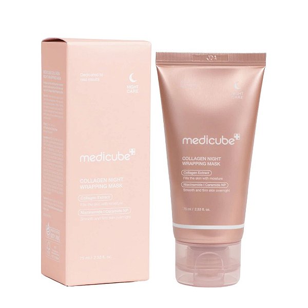 Máscara Facial Noturna Collagen Night Wrapping Mask Medicube