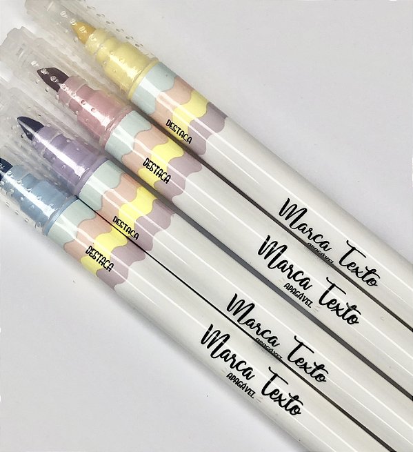 Marca Texto Apagável Pastel BRW