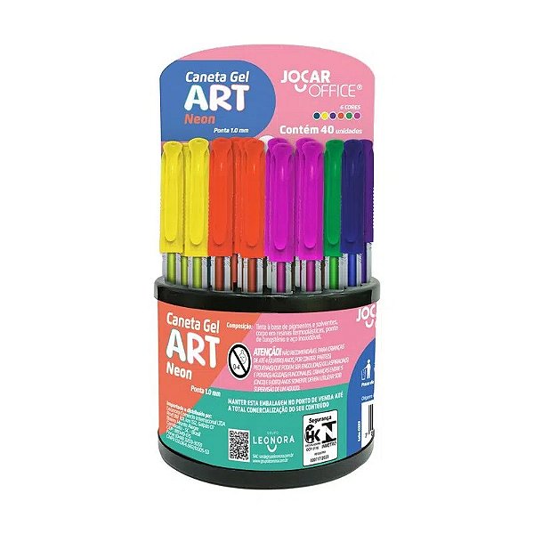 Caneta Gel Art 1.0 Neon Jocar Office