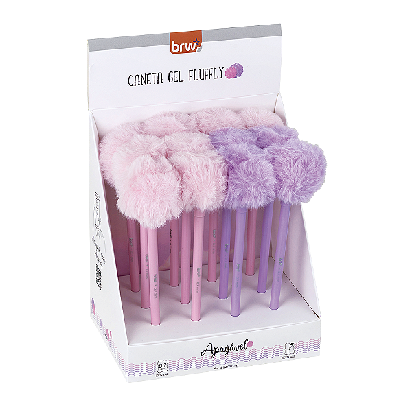 Caneta Esferográfica Gel Apagável 0.7mm Pompom BRW