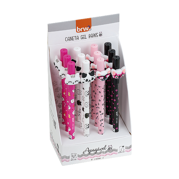Caneta Esferográfica Gel Apagável 0.7mm Paws BRW