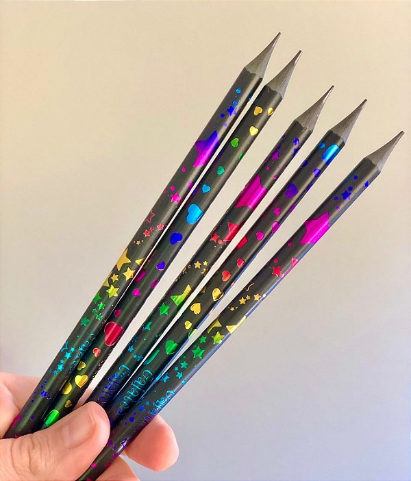 Lápis HB Detalhes Brilhantes Importado