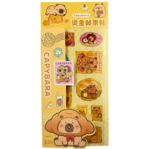 Adesivos transparentes Capivara- 2 cartelas