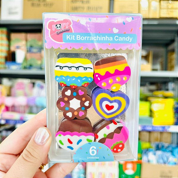 Kit Borrachas Candy Fofy
