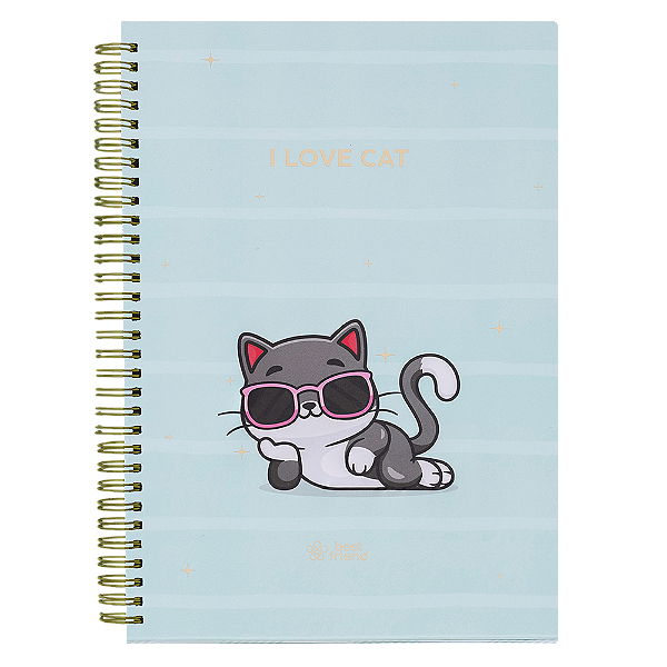 Caderno Capa Dura Pautado Best Friends- 200x 275mm 80fls BRW