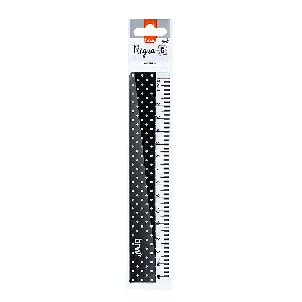 Régua Plástica 15cm Estampas BRW