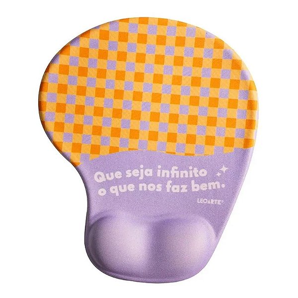 Mouse Pad Ergonômico Positive Vibes Leo Arte