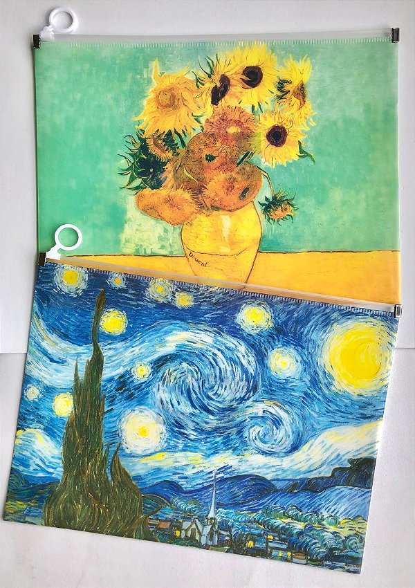 Pasta A4 Ziplock Van Gogh Importado