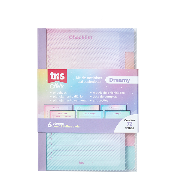 Kit Notas Adesivadas Tris Holic List Dreamy