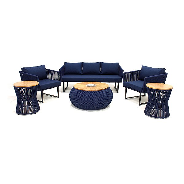 Conjunto de Sofá Kalanchoê em Corda Náutica