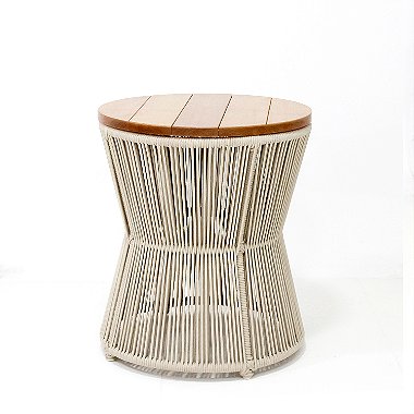 Mesa Lateral Ampulheta em Corda Náutica