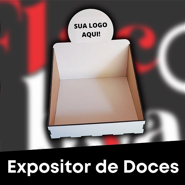 Expositor de doces médio - 20x20X20cm