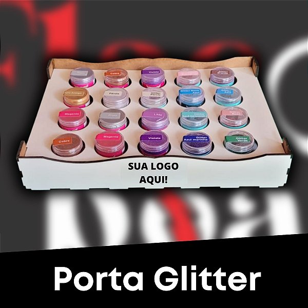 Porta Pó / Glitter - 20 cavidades