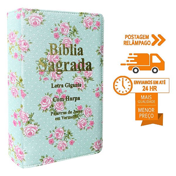 Bíblia sagrada letra grande rc índice almeida corrigida luxo