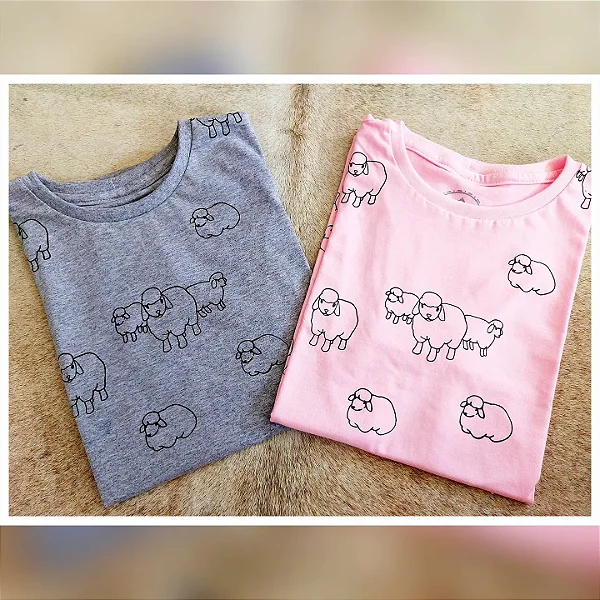 T-SHIRT OVINOS FEMININA