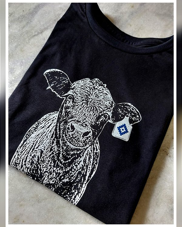T-SHIRT COW FEMININA
