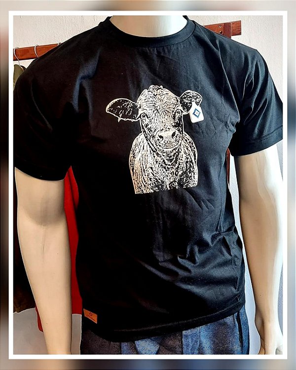 T-SHIRT COW MASCULINA