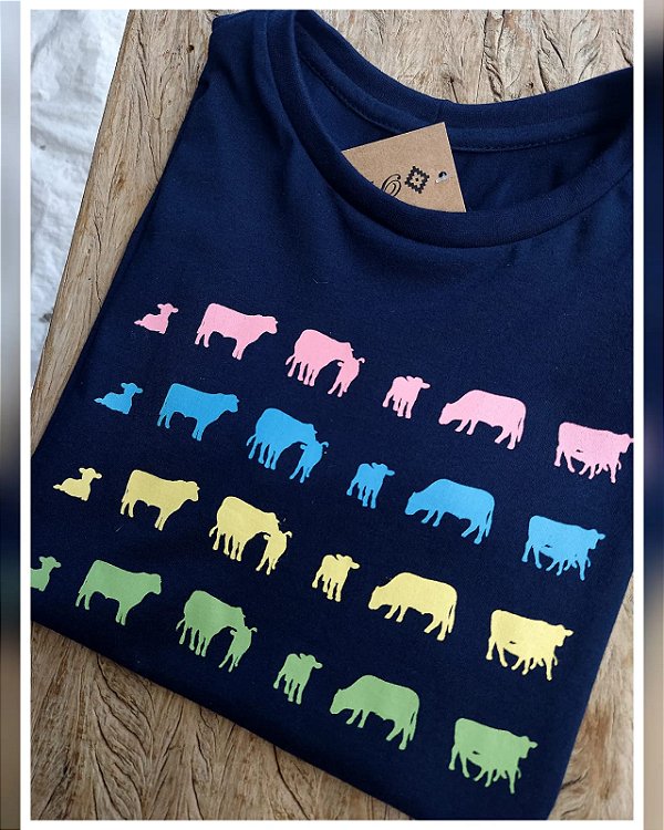 T-SHIRT ESTAÇÕES BOVINA FEMININA