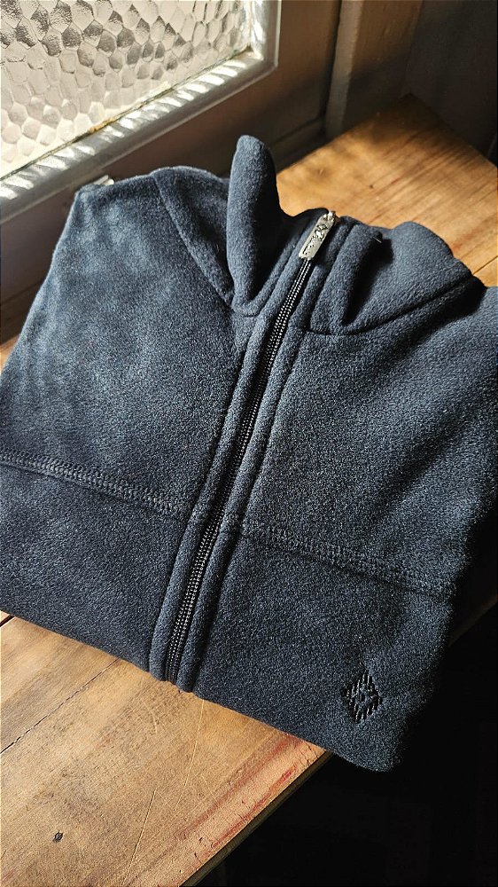 FLEECE CASACO FEMININO PRETO