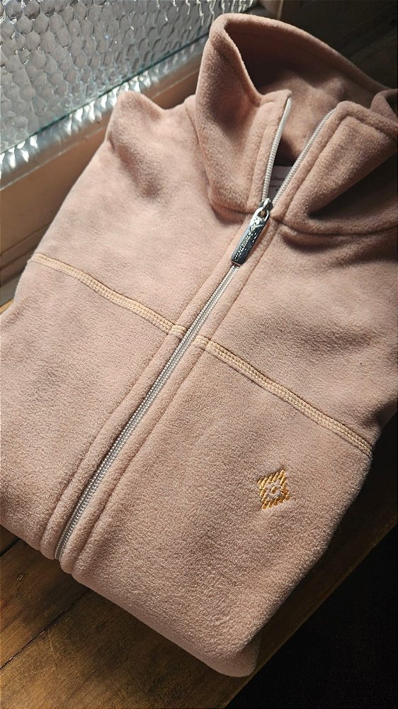 FLEECE CASACO FEMININO BEGE