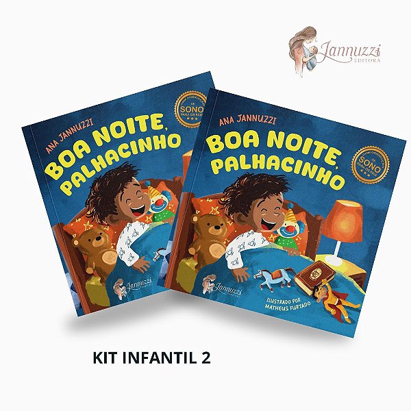 Kit Infantil 2: Livro Boa noite, palhacinho (2 unidades)
