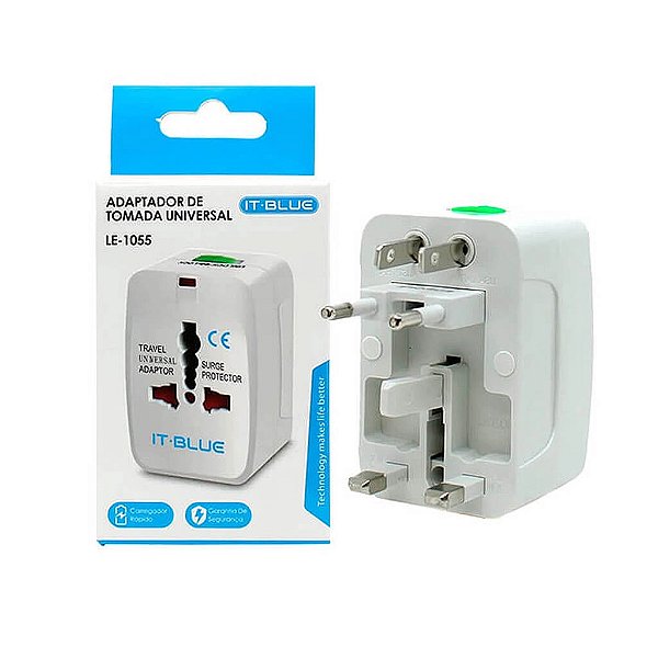 Adaptador Universal de Tomadas de 150 Países Bivolt