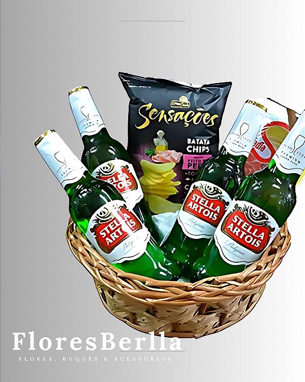 Cesta Stella Artois + Petiscos