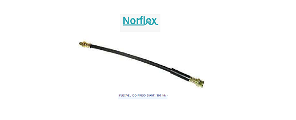 Flexivel Freio Dianteiro - Fiorino 1.0/1.3/1.5/1.6 8v 1984 a 1992  Compr 380mm