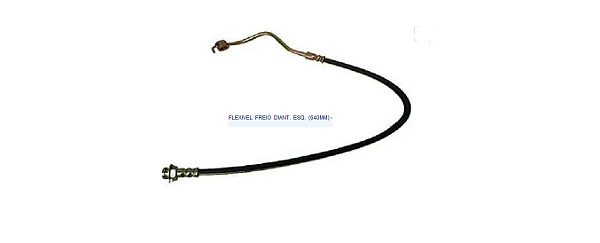 Flexivel Freio Dianteiro LE - Jahu - F1000 1980 a 1992 Comprimento 640mm