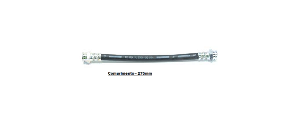 Flexivel Freio Traseiro - Norflex - Fiorino 1.0/1.3/1.5 8v após 1989...Comprimento 275mm