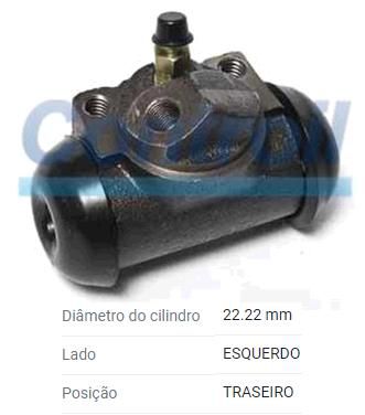Cilindro Roda Traseira - Controil - LE A16 - GM 1978 a 1993